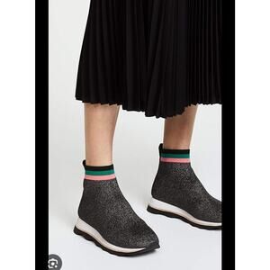 Loeffler Randall Sock Sneakers Black Size 8